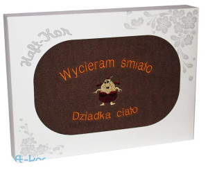 Ręcznik Z Haftem Dzień Dziadka 70x140 Na Prezent