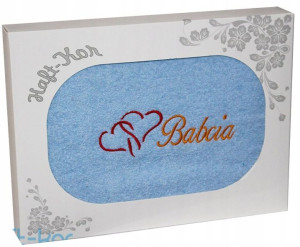 Ręcznik Z Haftem Dla Dzień Babci 70x140 Na Prezent