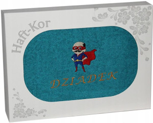 Ręcznik Z Haftem Dzień Dziadka 70x140 Na Prezent