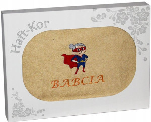 Ręcznik Z Haftem Dla Dzień Babci 70x140 Na Prezent