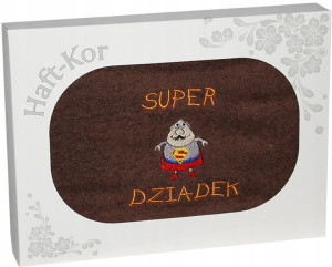 Ręcznik Z Haftem Dzień Dziadka 70x140 Na Prezent