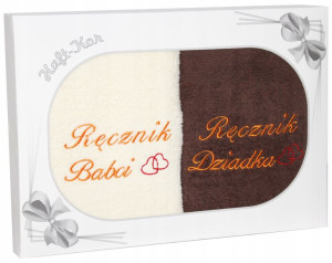 Prezent Dla Babci I Dziadka Zestaw Dwóch Ręczników