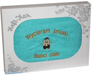 Ręcznik Z Haftem Dla Dzień Babci 70x140 Na Prezent