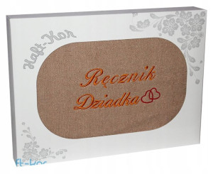Ręcznik Z Haftem Dzień Dziadka 70x140 Na Prezent