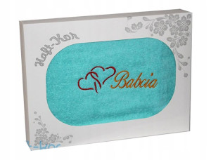 Ręcznik Z Haftem Dla Dzień Babci 70x140 Na Prezent
