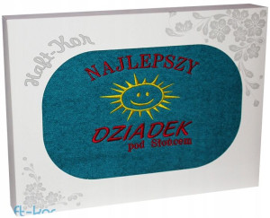 Ręcznik Z Haftem Dzień Dziadka 70x140 Na Prezent