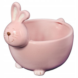 Zajączek wielkanocny ceramiczny pojemnik 13cm