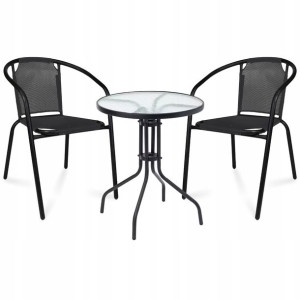 ZESTAW MEBLI NA BALKON balkonowe BISTRO 2+1 Goliat