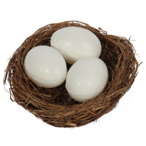 JAJKA W GNIEŹDZIE 12cm sztuczne gniazdko z jajkami