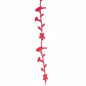 Girlanda filcowa ciemny róż 98cm WIELKANOC WIOSNA