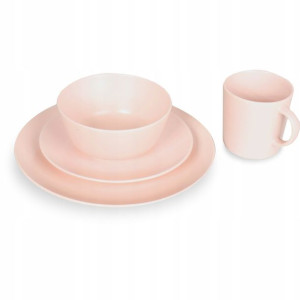 KOMPLET CERAMIKA ceramiczny TALERZE kubki miseczka