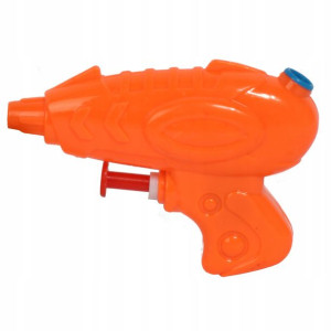 Mała psikawka pistolet 9cm pomarańczowy dziecięcy