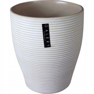 Wazon ceramiczny (osłonka) wysoki beżowy