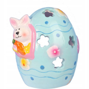 LAMPION CERAMICZNY WIELKANOCNY JAJKO dekoracyjny