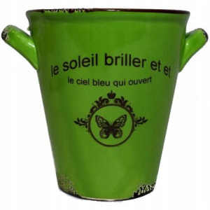 Ceramiczna zielona osłonka 10,5 cm