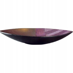Misa ceramiczna w kolorach fioletu dekoracja