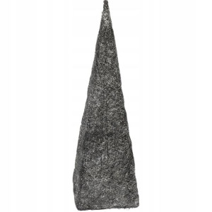CHOINKA Stożek Czarna Srebrna Sztuczna Sizal 80 cm