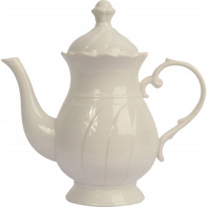 Dzbanek ceramiczny do herbaty w kolorze białym 25
