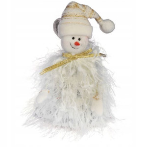 Zawieszka Świąteczna Bałwan Z Piórkami 12cm Goliat
