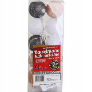 Bawełniane kule świetlne 10led cotton balls