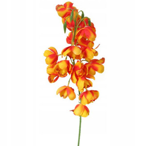Gałązka storczyka w kolorze pomarańczowym 84 cm
