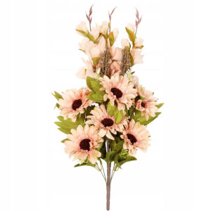 Bukiet wiązanka nagrobna mix gladioli i gerber