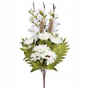 Bukiet wiązanka nagrobna mix gladioli i gerber
