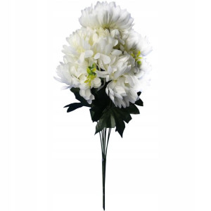 Bukiet 7 Chryzantem 80cm Biały Goliat Kwiaty