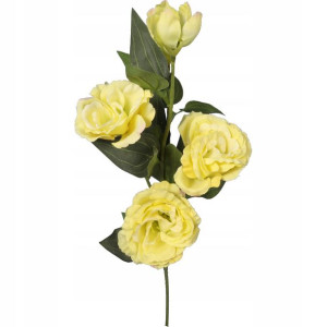 Eustoma Kwiat Sztuczny Żółty 70cm