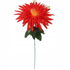 Aster Kwiat Sztuczny Czerwony 55cm