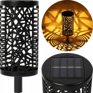 LAMPA SOLARNA POCHODNIA na ogród LED mocne światło