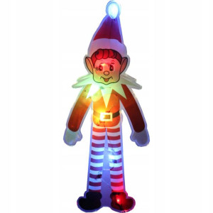 Żelowa Świąteczna Naklejka Led Na Szybę Okno 30 Cm