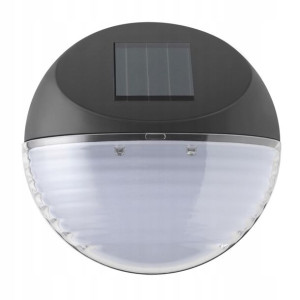 Lampa solarna schodowa czarna MOCNO ŚWIECĄCA