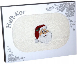 Ręcznik 70x140 Z Haftem Na Prezent Mikołaj Święta