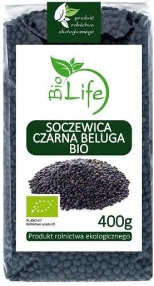 Soczewica Czarna Beluga 400g - BioLife