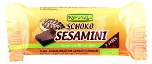 Sezamki w Czekoladzie 27g - Rapunzel
