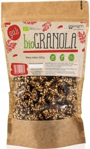 Granola z Jagodami Goji 320g - Papagrin
