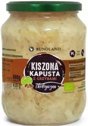 Kapusta Kiszona z Grzybami 680g - RUNOLAND