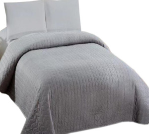 Narzuta Pikowana Dwustronna 220x240 Pled Kolor Koc