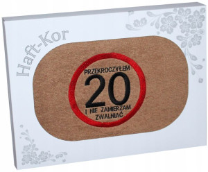 Ręcznik 70x140 Z Haftem Na Prezent 20 Urodziny