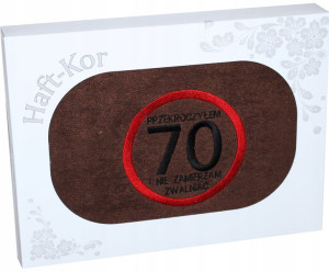 Ręcznik 70x140 Z Haftem Na Prezent 70 Urodziny