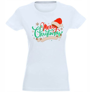 T-shirt Koszulka Damska Świąteczna Nadruk - Xl