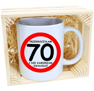 Prezent Kubek Urodzinowy W Skrzynce Urodziny 70