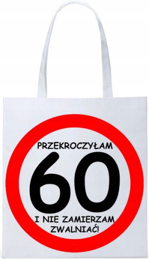 Eko Torba Zakupy Prezent Urodziny 60 Sześćdziesiąt