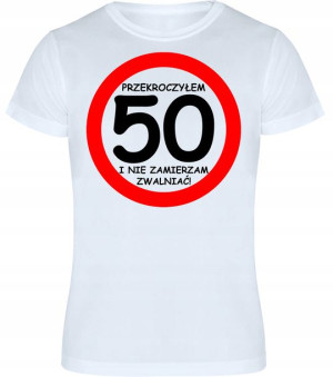 T-shirt Koszulka Męska Prezent Urodziny 50 - Xl