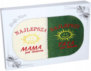 Prezent Dla Mamy Taty Komplet Ręczników Mama Tata