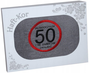 Ręcznik 70x140 Z Haftem Na Prezent 50 Urodziny