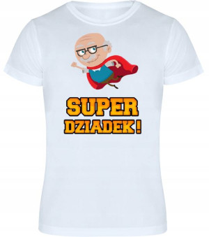T-shirt Koszulka Męska Nadruk Dla Dziadka - L