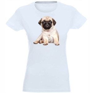 T-shirt Koszulka Damska Z Nadrukiem Buldog M