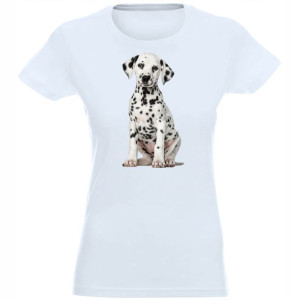 T-shirt Koszulka Damska Z Nadrukiem Dalmateńczyk X